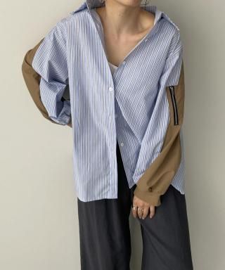 ドッキングMA-1ストライプシャツ