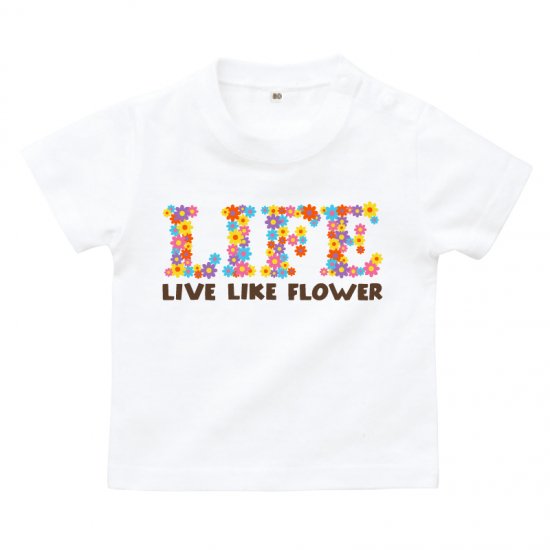 おもしろ 誕生日 1歳 女 男 Live Like Flower誕生日 プレゼント お祝い 出産祝い Tシャツ おもしろtシャツ 誕生日プレゼント 女性 男性