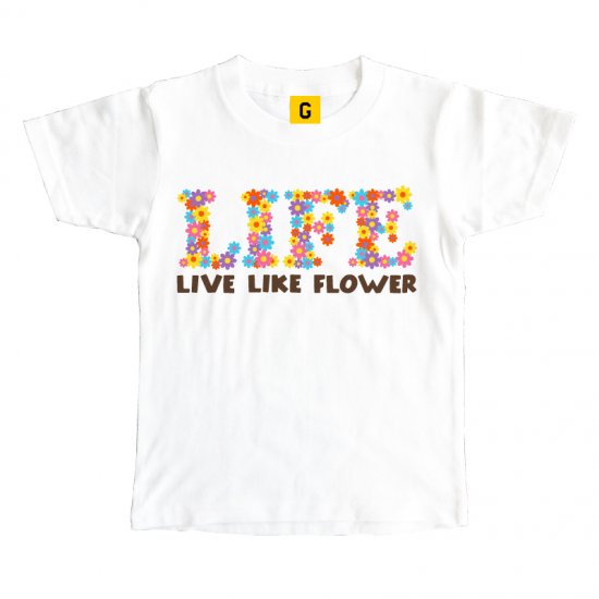 誕生日 1歳 女 男 Live Like Flower誕生日 プレゼント お祝い キッズ Tシャツ おもしろtシャツ 誕生日プレゼント 女性 男性 女 友達