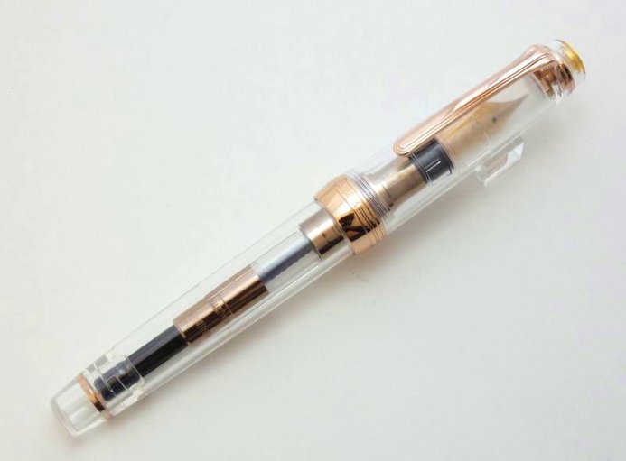 Nagasawaオリジナル万年筆 ギアスケ ピンクゴールド プロフェッショナルギアモデル スケルトン Pen And Message