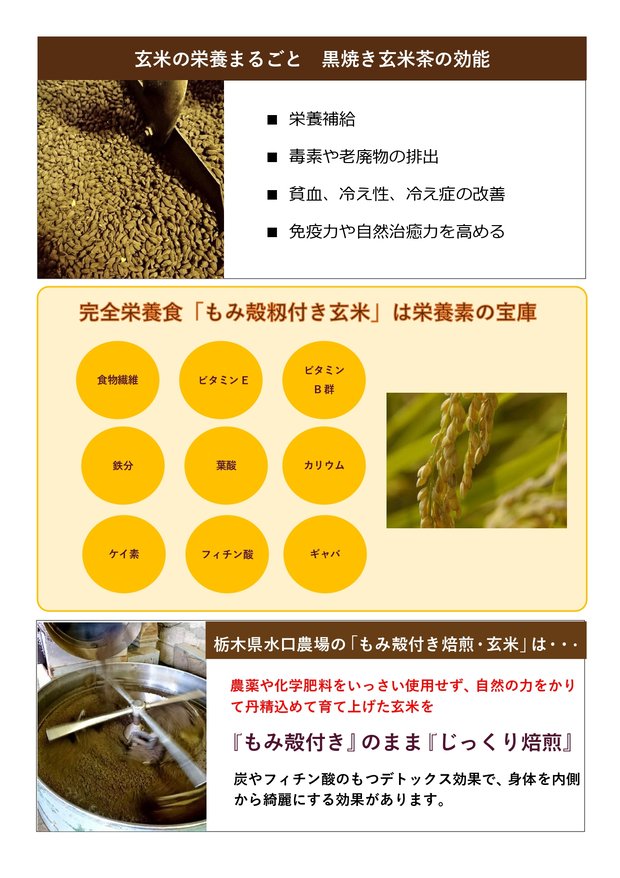 籾付き黒焼き玄米茶 ５００ｇ グリーンファーム水口 オンラインショップ