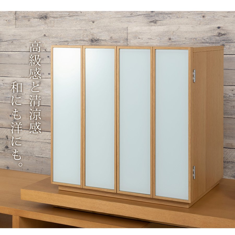 フランスベッドのお仏壇　メモリーナ SN-01　飾り　ホワイトガラス扉