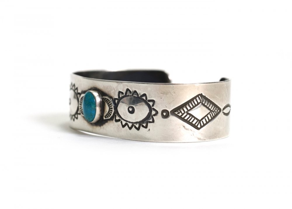 NAVAJO Indian Jewelry ナバホ族 インディアンジュエリー/ Roger Skeet ロジャー スキート Bangle  Turquoise バングル ターコイズ/シルバー