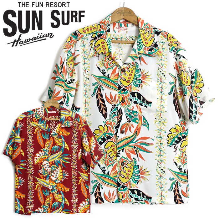 サンサーフ SunSurf [SS38804] 2022年モデル 半袖 アロハシャツ RAYON HAWAIIAN SHIRT 