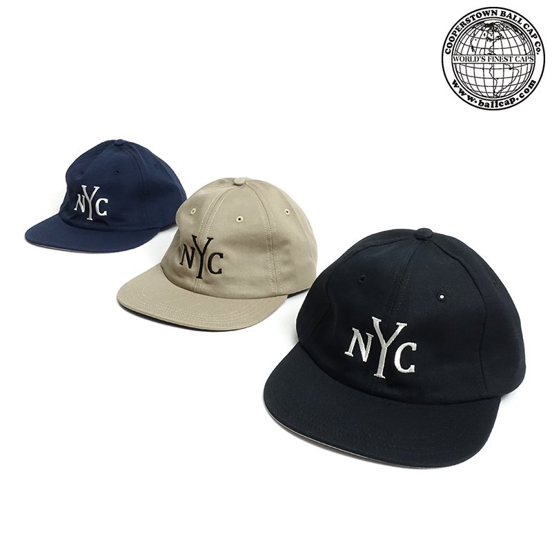 [メール便可]COOPERSTOWN BALL CAP クーパーズタウン ボールキャップ [CTBC-NYC] コットンチノ ボールキャップ  ｢70's NYC Original Design｣