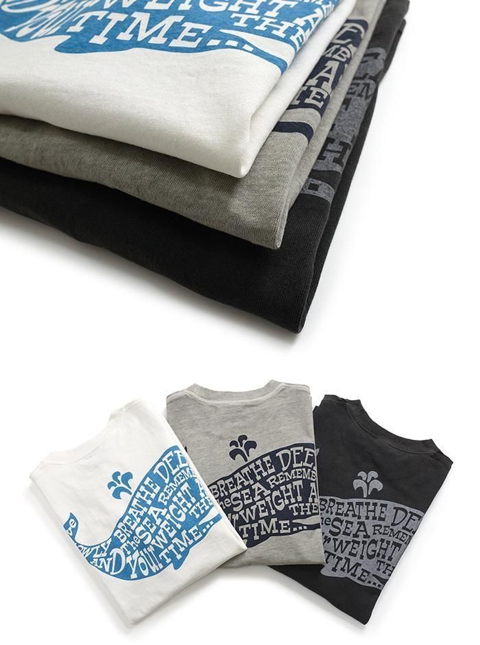 BARNS OUT FITTERS �С��� [BR-26411] SLAPS LS TEE WHALE ĹµT����� ���ʥǥ��ơ���