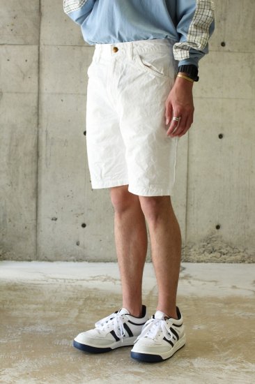 painter shorts white