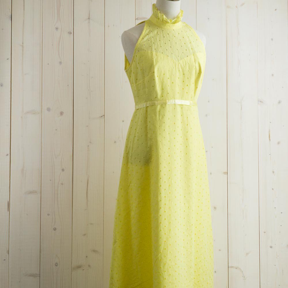 Lace Dress Vintage 60 S ワンピース イエロー 古着のネット通販サイト 古着屋グレープフルーツムーン Grapefruitmoon Onlineshop ヴィンテージアイテム レトロファッション