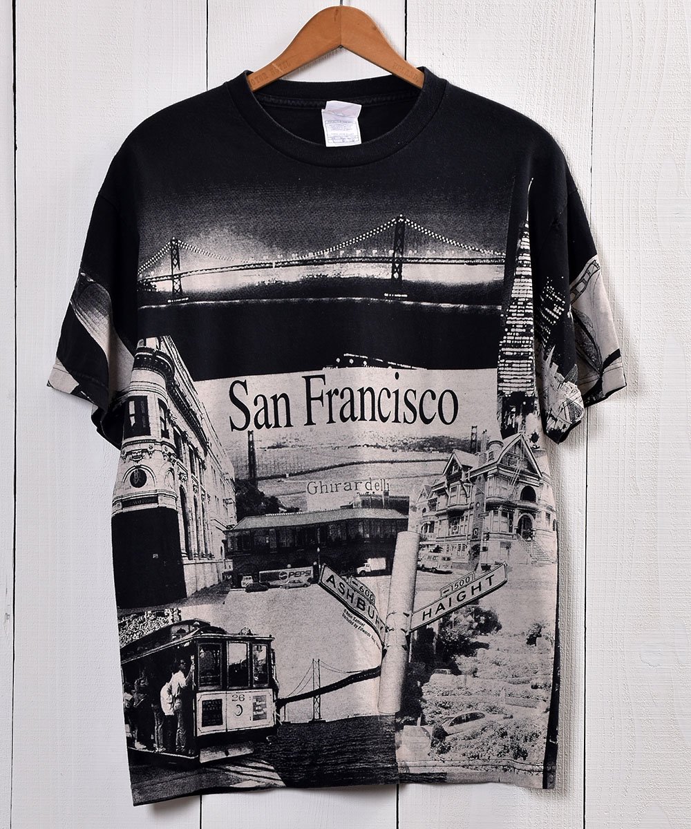 Us Fabric San Francisco Photo Print T Shirts アメリカ製生地使用 サンフランシスコ フォトtシャツ 古着のネット通販サイト 古着屋グレープフルーツムーン Grapefruitmoon Onlineshop ヴィンテージアイテム レトロファッション