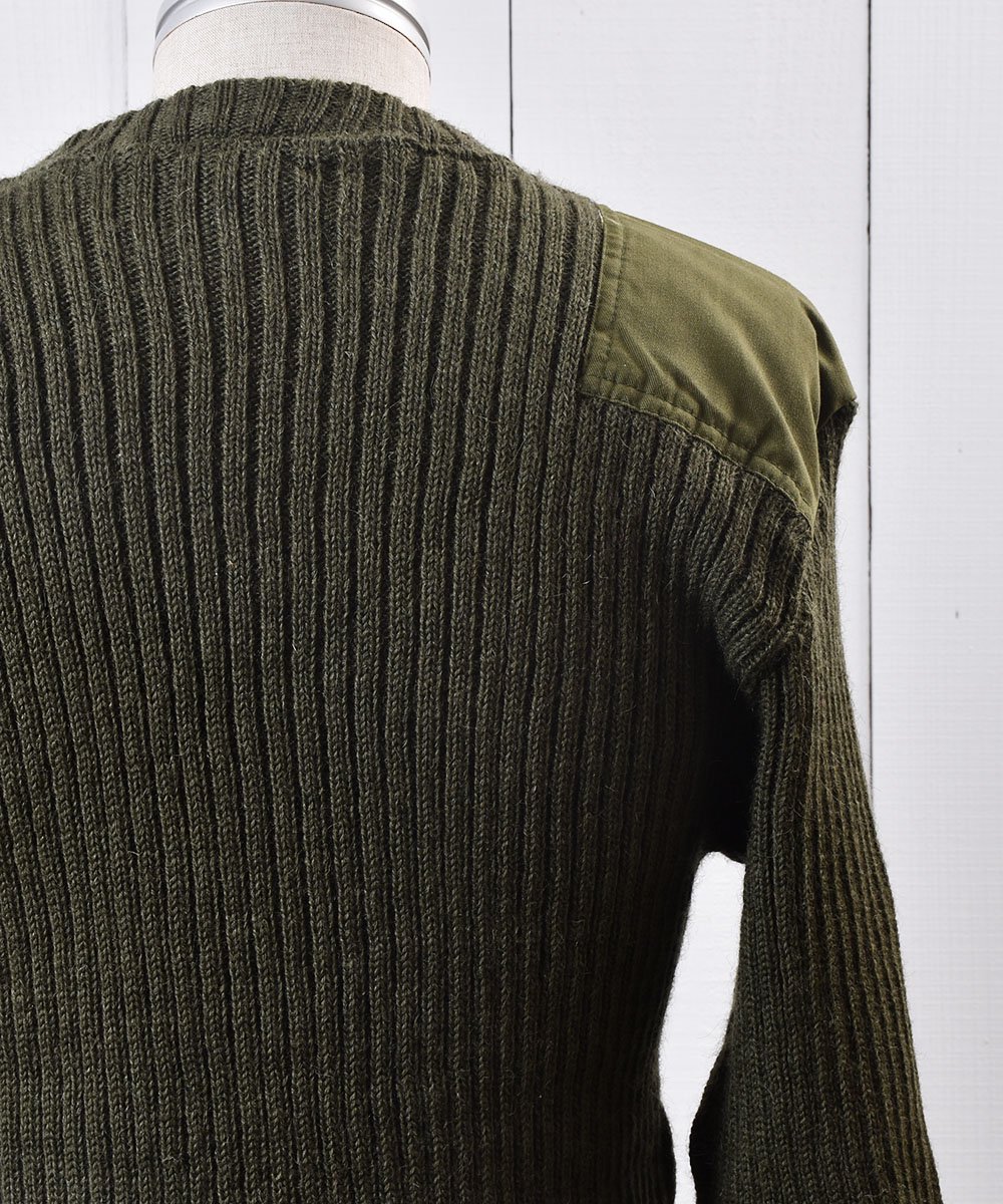 イギリス製コマンダーセーター カーキグリーン｜Made in England Commander Knit - 古着のネット通販サイト 古着屋