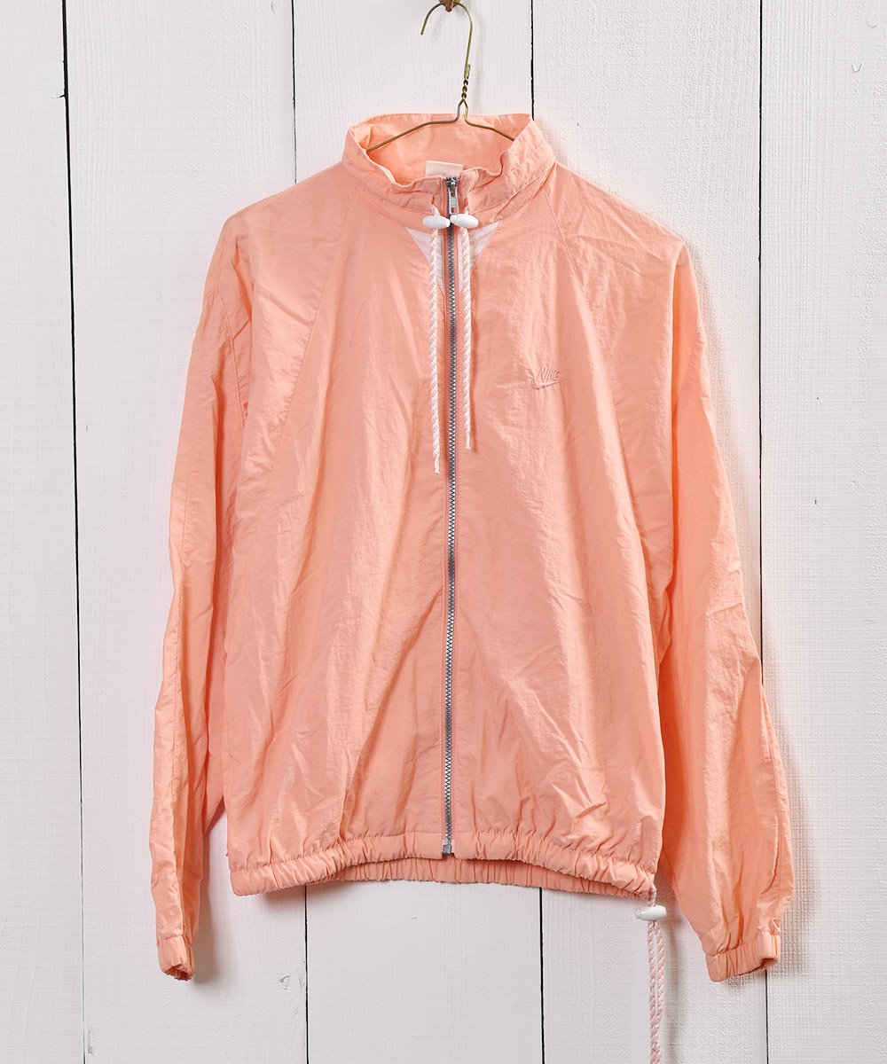 ナイキ ウィンド ブレーカー サーモンピンク Nike Wind Breaker Jacket Pink 古着のネット通販サイト 古着屋グレープフルーツムーン Grapefruitmoon Onlineshop ヴィンテージアイテム レトロファッション