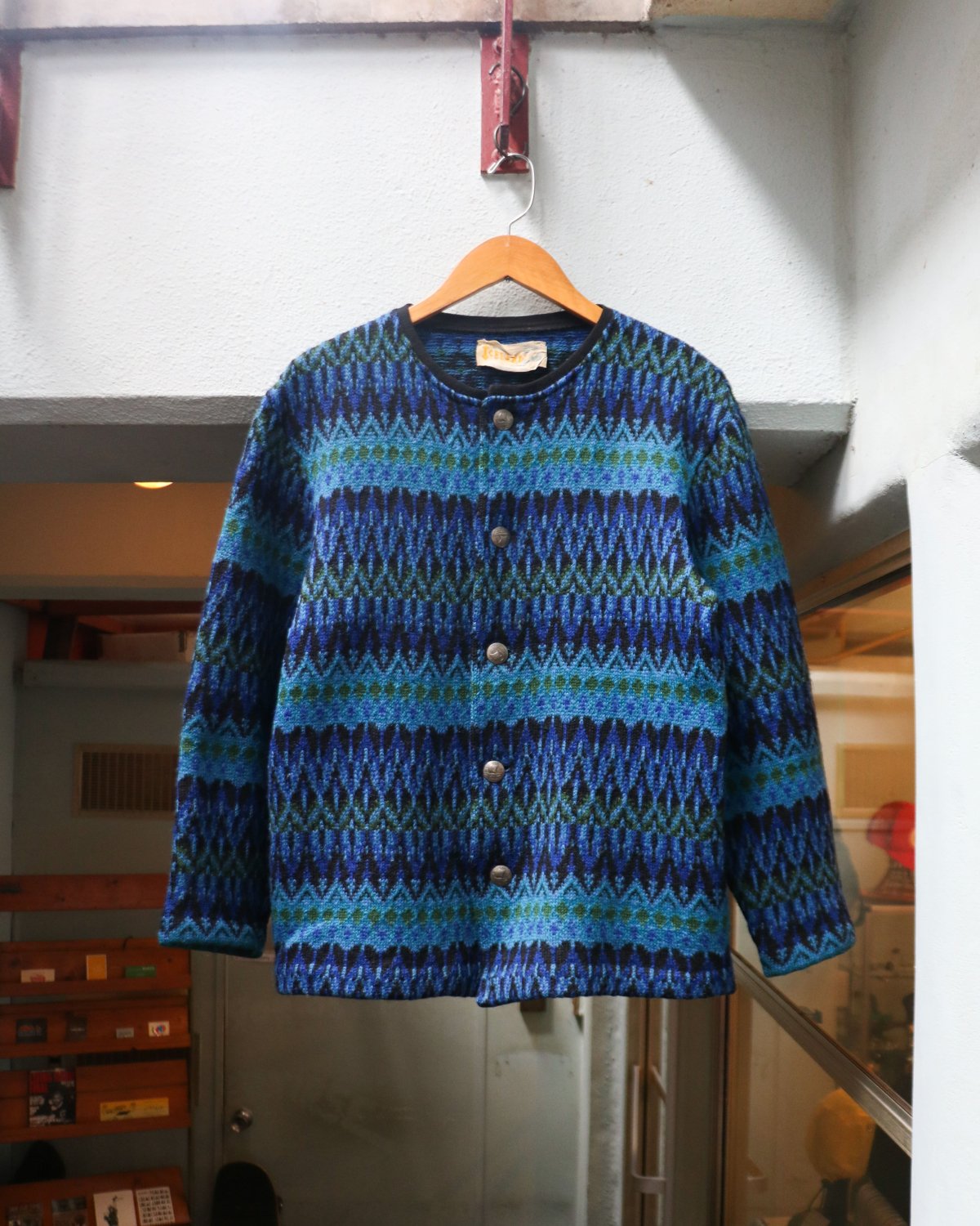 “ICELAND FROM jersey modeller of Sweden” Lambs Wool Nordic Cardigan (Made in Sweden)