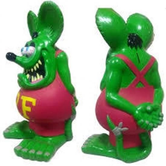 ラットフィンク Rat Fink ジャンボ コインバンク　ＧＲＥＥＮ ＦＵＮＫＯ車 カー バイク アメリカン雑貨 アメリカ雑貨 アメ雑 ガレージ雑貨  - ちゃんぷ