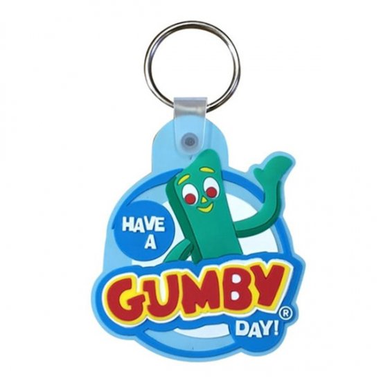 ガンビーgumby ラバーキーホルダー 02 Have A Gumby Day アメリカン キャラクター ロゴのゴム素材のキーホルダー ちゃんぷ