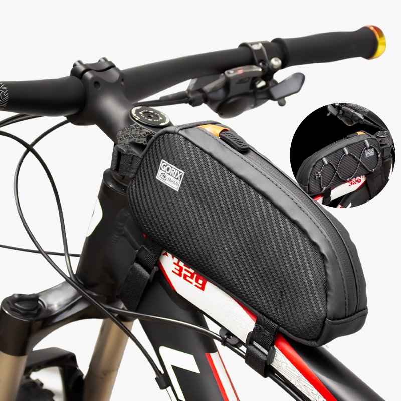 トップチューブバッグ 防水 自転車 (GX-BT39) フレームバッグ・ロードバイク・スマホ収納 自転車バッグ (ヒモ彼氏の仕事) -  GORIX（ゴリックス）公式オンラインショップ本店 自転車パーツ