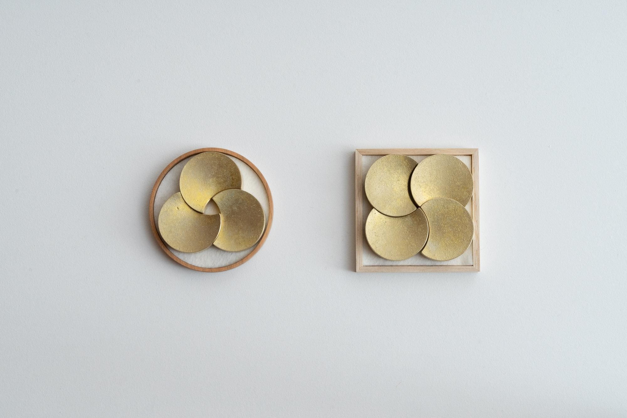 箸置き 『四つ月』（4個）｜FUTAGAMI｜真鍮｜紡ぎ舎（つむぎや）