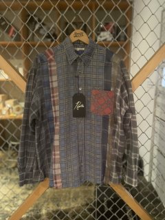 <img class='new_mark_img1' src='https://img.shop-pro.jp/img/new/icons5.gif' style='border:none;display:inline;margin:0px;padding:0px;width:auto;' />[Rebuild by Needles] Flannel Shirt-7 Cuts Shirt / Reflexion
