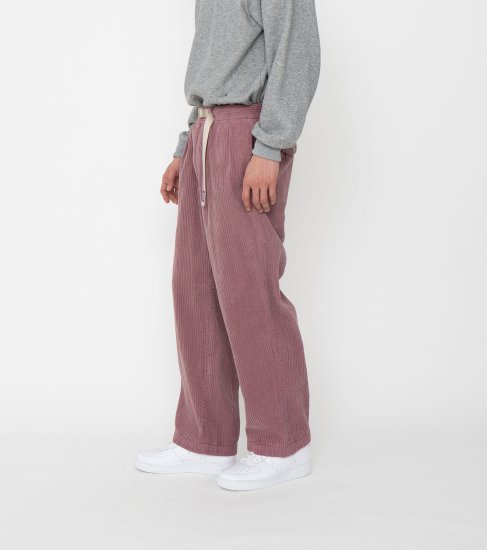 NEON SIGN purple corduroy wide pants - スラックス