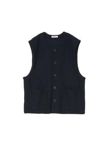 正規品！ matsufuji Vest 23ss raven Raven pattern knit Knit (M231