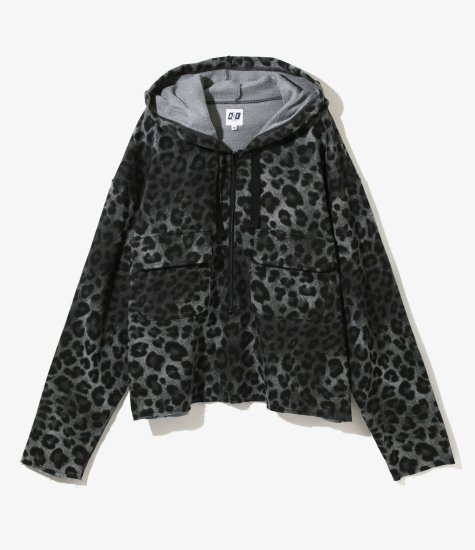 AiE] SPO HOODY - FRENCH TERRY / LEPARD PRINTED - MOLDNEST