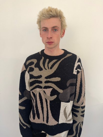 KHOKI] Intarsia-knit jumper - MOLDNEST