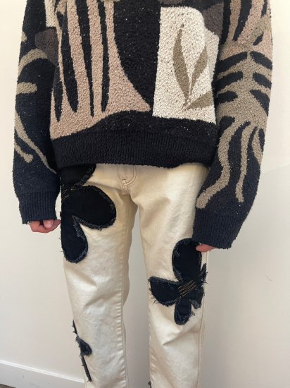 KHOKI] Intarsia-knit jumper - MOLDNEST