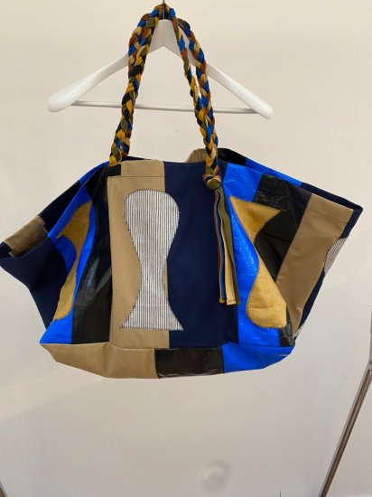KHOKI] Color-block vinyl bag - MOLDNEST