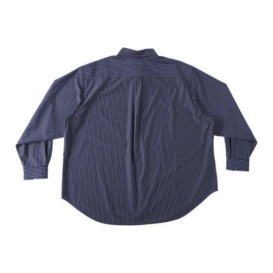 KANEMASA] Pencil Stripe Dress Jersey Shirt - MOLDNEST