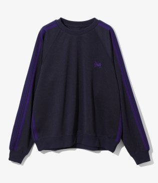 <img class='new_mark_img1' src='https://img.shop-pro.jp/img/new/icons21.gif' style='border:none;display:inline;margin:0px;padding:0px;width:auto;' />[NEEDLES] TRACK CREW NECK SHIRT - POLY SMOOTH