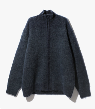 <img class='new_mark_img1' src='https://img.shop-pro.jp/img/new/icons21.gif' style='border:none;display:inline;margin:0px;padding:0px;width:auto;' />[NEEDLES] ZIPPED MOHAIR CARDIGAN - SOLID