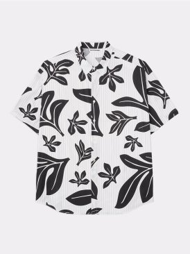 <img class='new_mark_img1' src='https://img.shop-pro.jp/img/new/icons5.gif' style='border:none;display:inline;margin:0px;padding:0px;width:auto;' />[SOFTHYPHEN] MONSTERA PATTERNED S/S OVER SIZED SHIRT