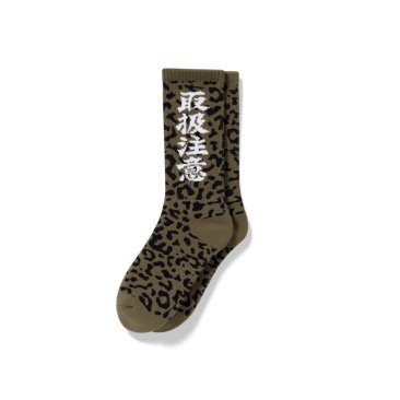 <img class='new_mark_img1' src='https://img.shop-pro.jp/img/new/icons5.gif' style='border:none;display:inline;margin:0px;padding:0px;width:auto;' />[BlackEyePatch] HWC LEOPARD PATTERNED SOCKS