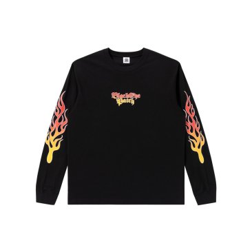 <img class='new_mark_img1' src='https://img.shop-pro.jp/img/new/icons5.gif' style='border:none;display:inline;margin:0px;padding:0px;width:auto;' />[BlackEyePatch] WESTSIDE FLAMES LOGO L/S TEE