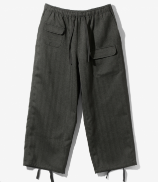 <img class='new_mark_img1' src='https://img.shop-pro.jp/img/new/icons5.gif' style='border:none;display:inline;margin:0px;padding:0px;width:auto;' />[SOUTH2WEST8] STRING CUFF BALLOON PANT-POLY HERRINGBONE