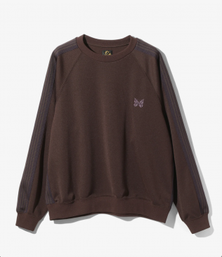 <img class='new_mark_img1' src='https://img.shop-pro.jp/img/new/icons5.gif' style='border:none;display:inline;margin:0px;padding:0px;width:auto;' />[NEEDLES] TRACK CREW NECK SHIRT - POLY SMOOTH