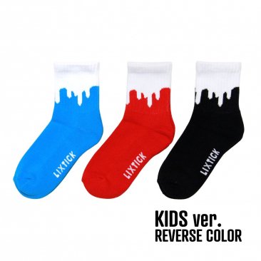 <img class='new_mark_img1' src='https://img.shop-pro.jp/img/new/icons5.gif' style='border:none;display:inline;margin:0px;padding:0px;width:auto;' />[LIXTICK]LIXTICK DRIP SOCKS 3PACK &#8211; Rev (KIDS)