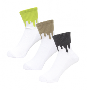 <img class='new_mark_img1' src='https://img.shop-pro.jp/img/new/icons5.gif' style='border:none;display:inline;margin:0px;padding:0px;width:auto;' />[LIXTICK]LIXTICK DRIP SOCKS 3PACK