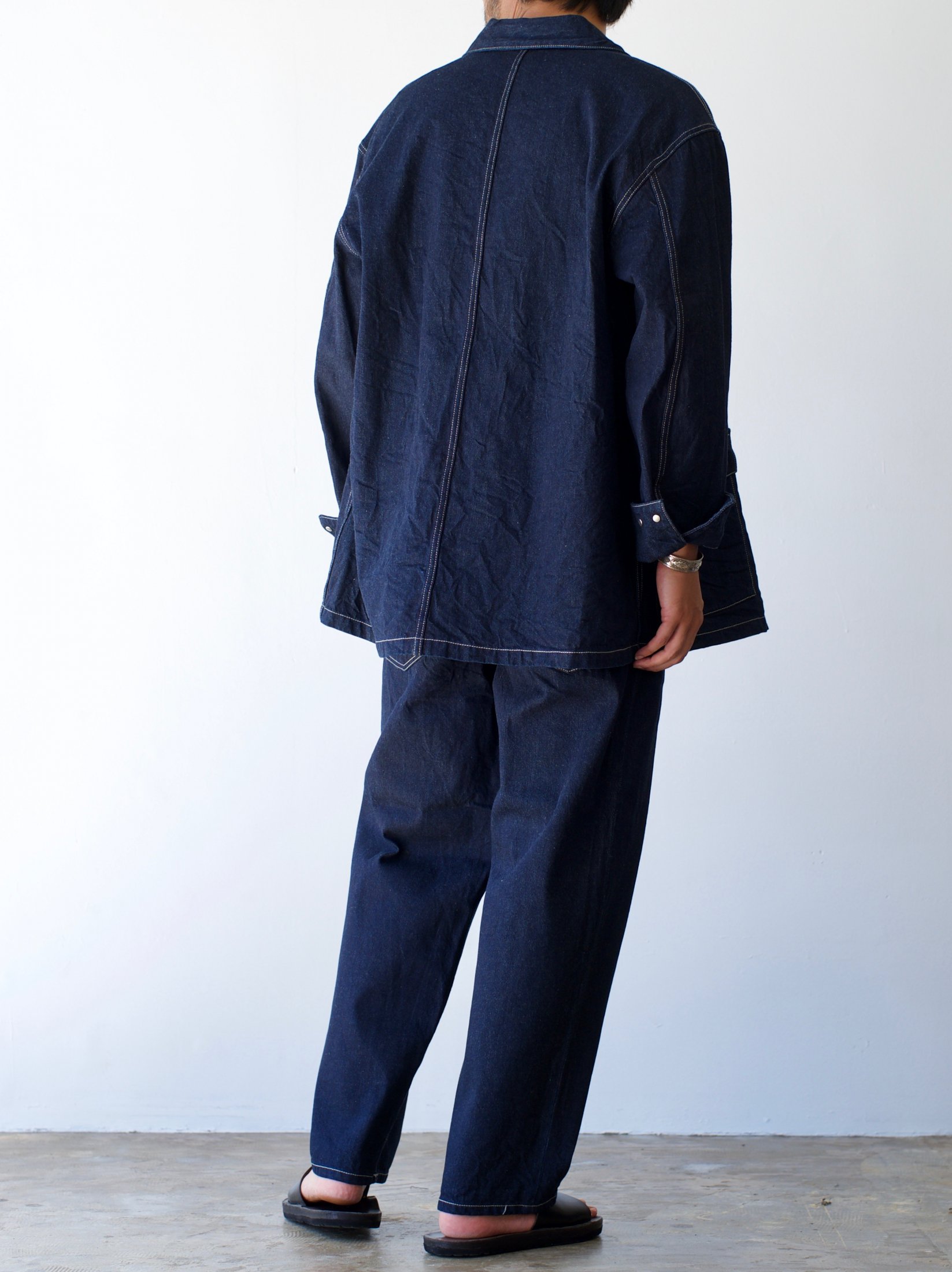 爆買い人気ⓗ URU(ウル) COTTON DENIM / COVERALL JACKETの通販 by