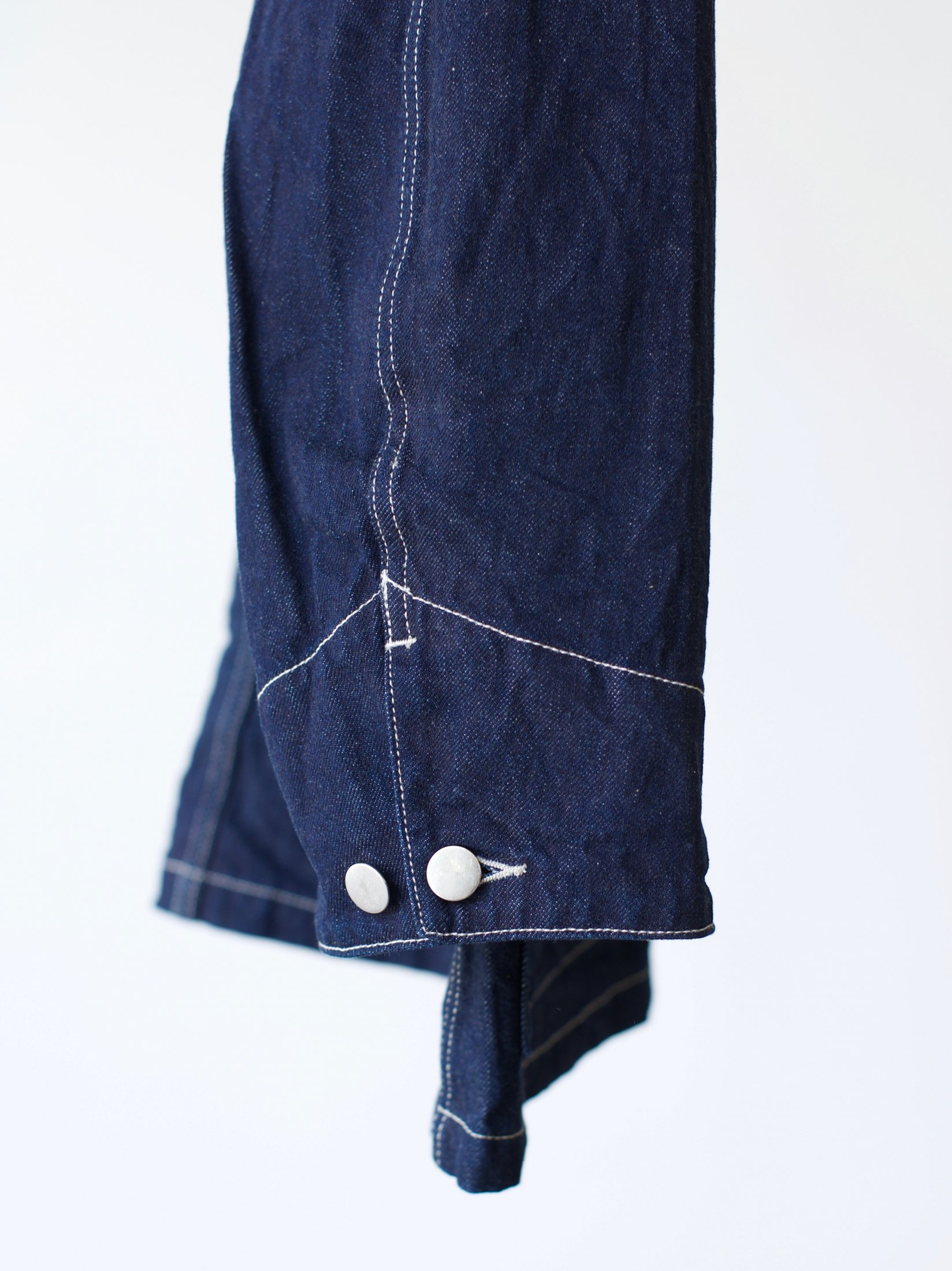 URU ウル COVERALL JACKET INDIGO デニムカバーオール-