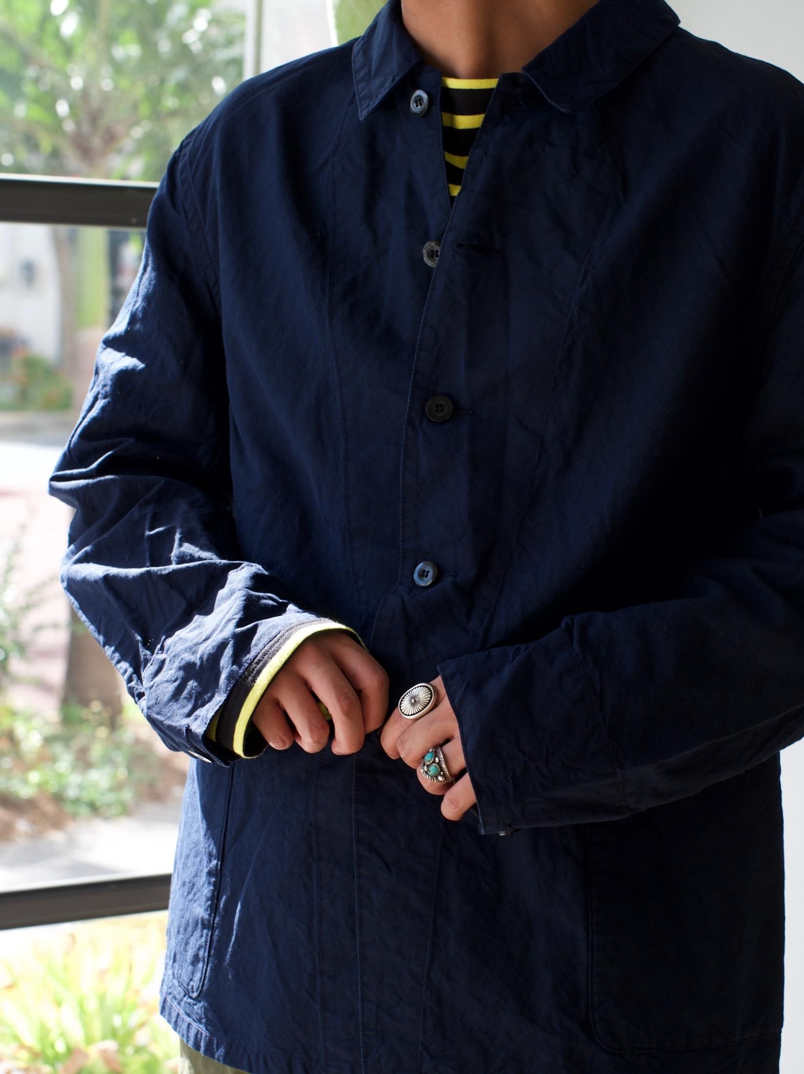 ウティ 21AW VESTE AGNAT インディゴ染めコットンリネンジャケット-