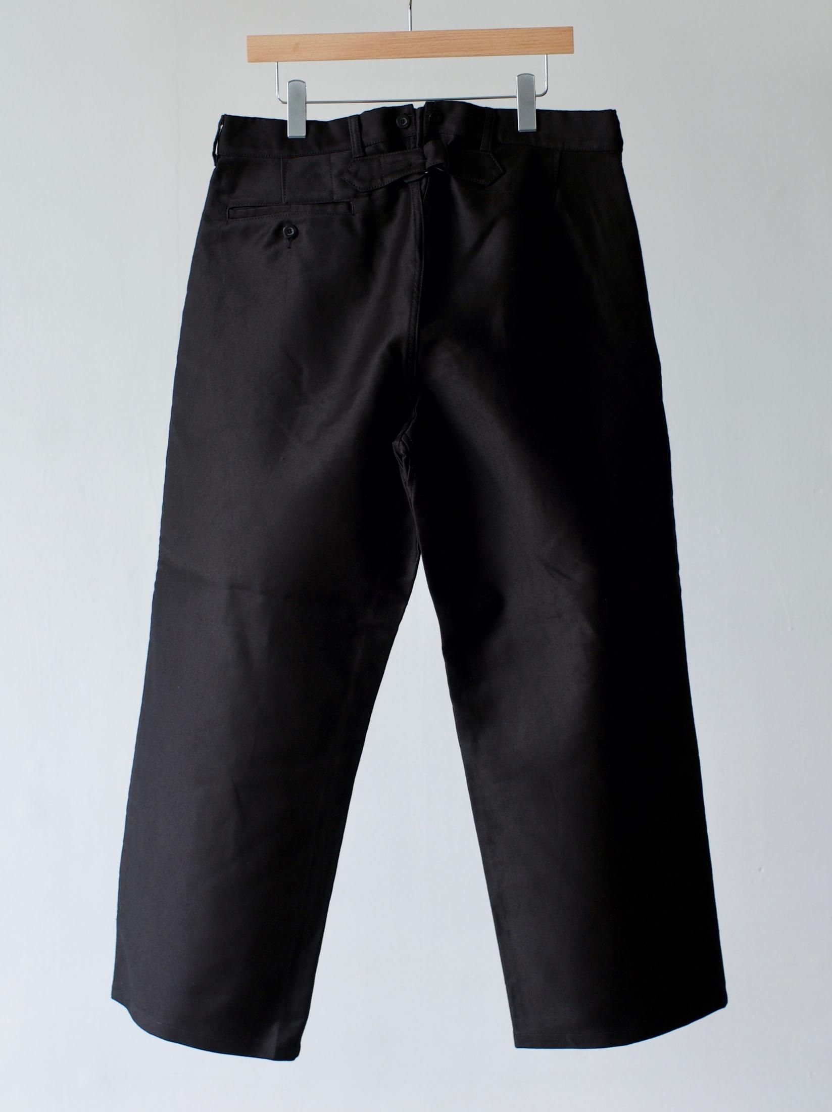 新作入荷 OUTIL ウティ PANTALONPLASNE ブラックモールスキン