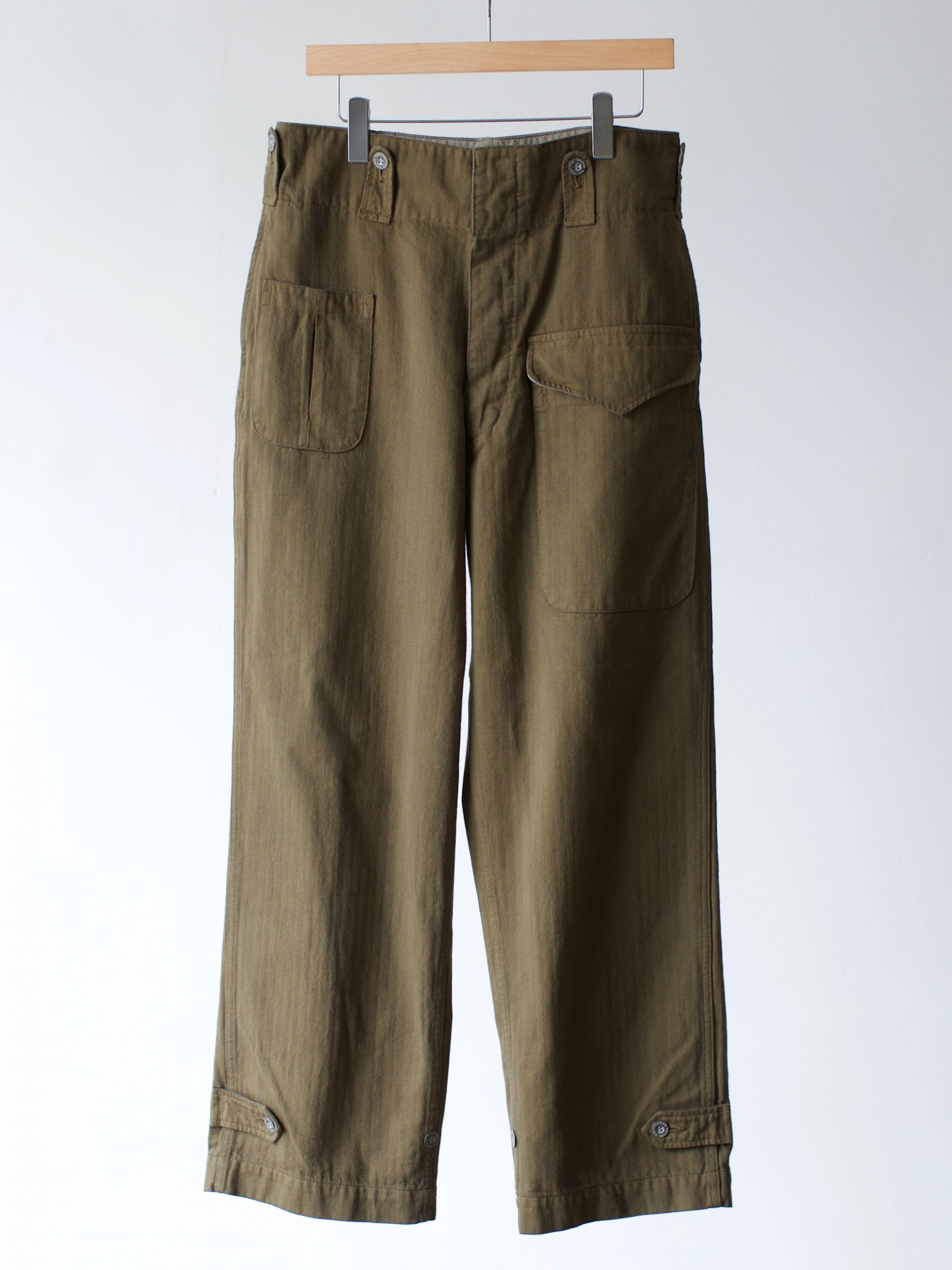 OUTIL◇PANTALON HAZEBROUCK/ボトム/-/リネン/KHK ファッション メンズ