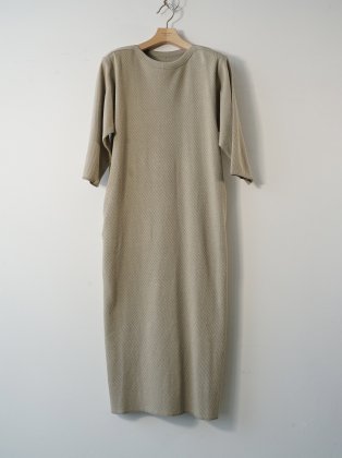 JANE SMITH ジェーンスミス " COTTON NEP THERMAL ONEPIECE " BEIGE 