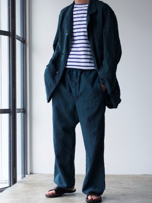 割引 OUTILウティ pantalon dankerque black indigo (OV-P011) - www