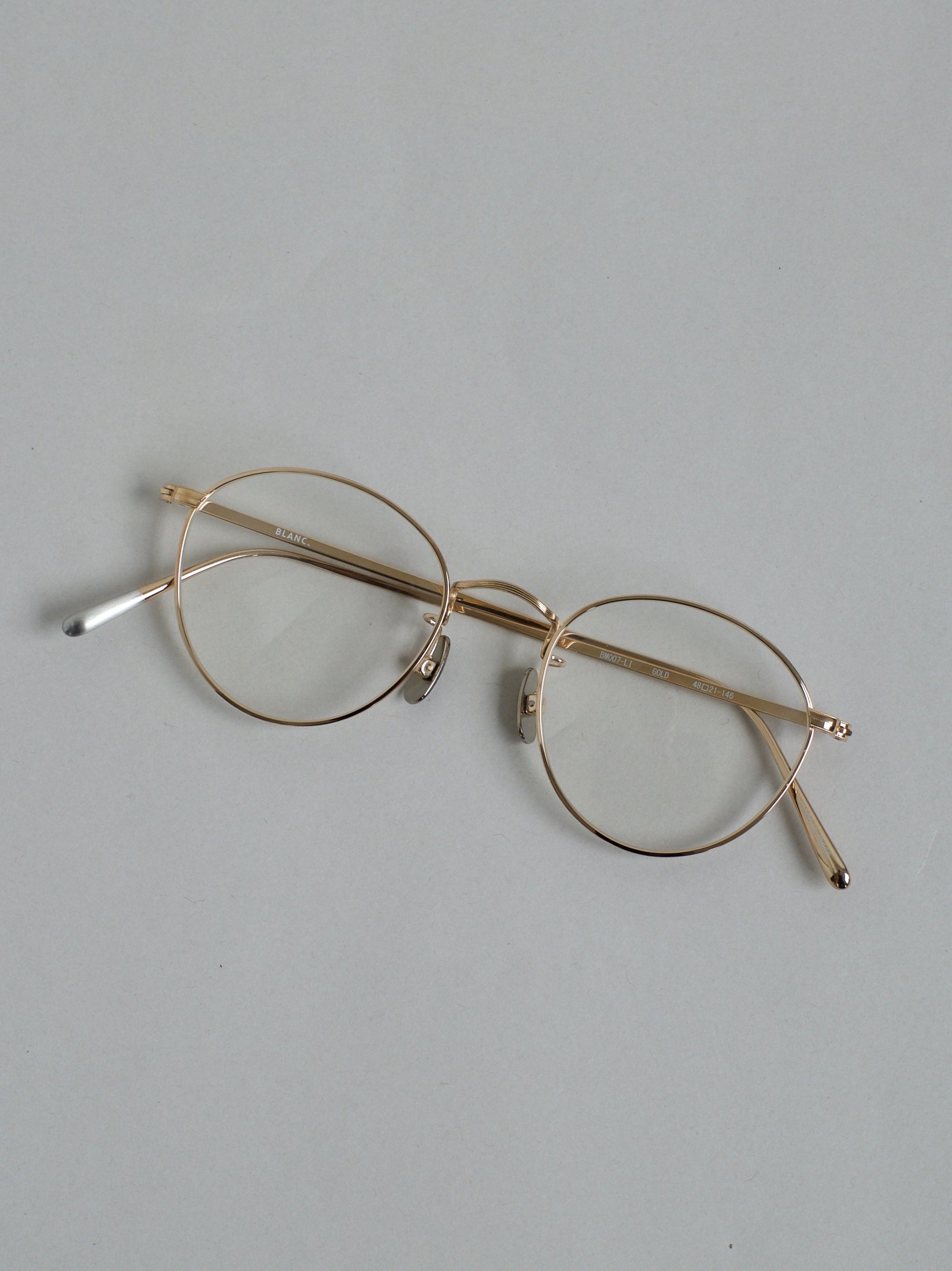 BLANC メガネBM007LI GOLD 1 (choco) CLR - メガネ・老眼鏡