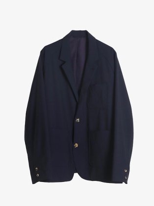 <img class='new_mark_img1' src='https://img.shop-pro.jp/img/new/icons58.gif' style='border:none;display:inline;margin:0px;padding:0px;width:auto;' />Sillage シアージ " tropical wool blazer " NAVY