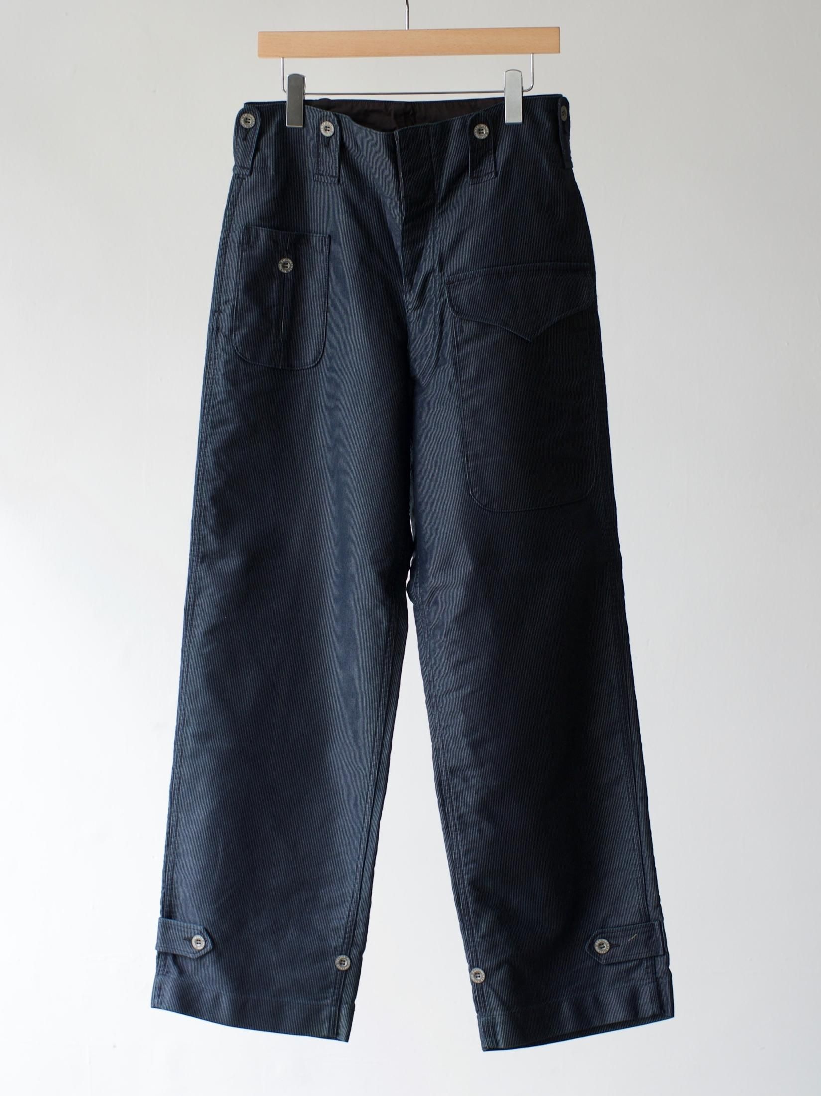 OUTILウティ 22aw PANTALON HAZABROUCK stripe-