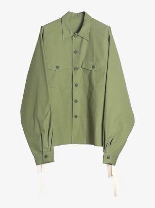 <img class='new_mark_img1' src='https://img.shop-pro.jp/img/new/icons6.gif' style='border:none;display:inline;margin:0px;padding:0px;width:auto;' />Sillage シアージ " fatigue shirt organic ripstop " green