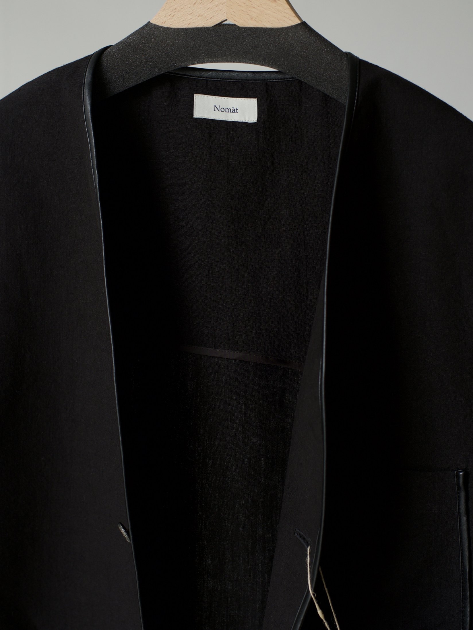 Nomat ノマット 23ss PIPING JACKET BLACK-