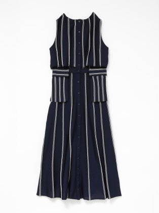 <img class='new_mark_img1' src='https://img.shop-pro.jp/img/new/icons6.gif' style='border:none;display:inline;margin:0px;padding:0px;width:auto;' />TAN タン 23ss / STRIPED DRESS   NAVY